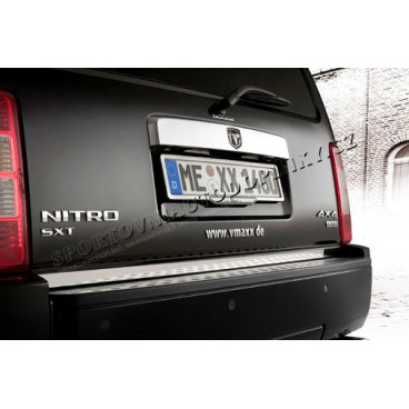 Dodge Nitro - nerez chróm spodná lišta zadného kufra - Omsa Line