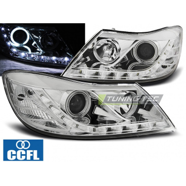 Škoda Octavia 2009-12 predné číre svetlá Daylight chrome (LPSK20) Škoda Octavia 2009-12 predné číre svetlá Daylight chrome (LPSK20)