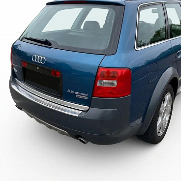 Nerezový leštený kryt hornej hrany zadného nárazníka Audi A6 Allroad 1997-2005