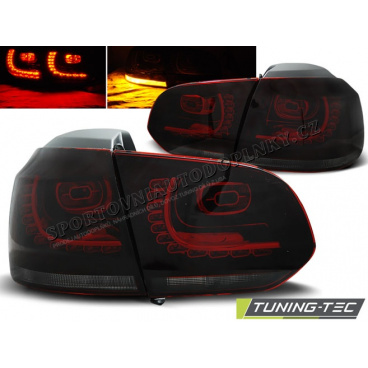 VW Golf VI 10.2008 zadné LED lampy Red Smoke (LDVW71)