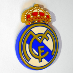 Oficiálne logo - znak Real Madrid 40x55 mm s podlepením