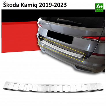 Nerez ochranný panel zadného nárazníka Škoda Kamiq 2019-23