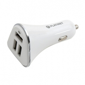 USB nabíjačka 3xUSB 5,2A + microUSB kábel 1m WHITE