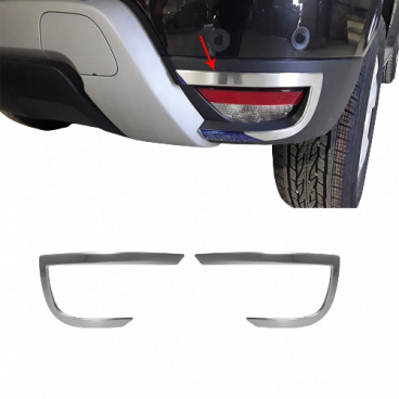 Nerez chrom rámčeky predných zadných Omtec brúsené Dacia Duster 2018+ Nerez chrom rámčeky predných zadných Omtec brúsené Dacia Duster 2018+