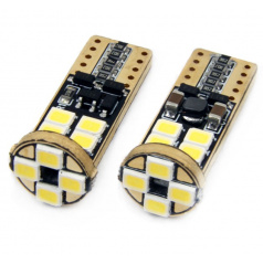 Žiarovka 12 SMD LED T10 (W5W) 12V / 24V biela CAN-BUS