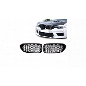 Gril BMW 5 G30 F90 G31 Lesklá čierna & Chróm Gril BMW 5 G30 F90 G31 Lesklá čierna & Chróm