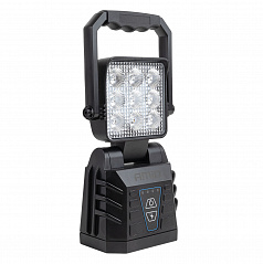 Lampa robocza przenośna biała z funkcją lampy ostrzegawczej 15W (BATT) 