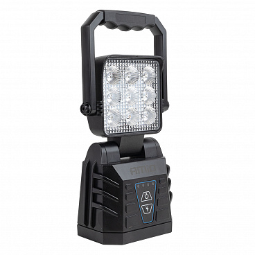 Lampa robocza przenośna biała z funkcją lampy ostrzegawczej 15W (BATT)