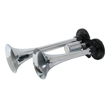 Fanfáry - chróm 2 trubky 12V / 24V Fanfáry - chróm 2 trubky 12V / 24V