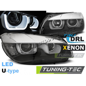 BMW X1 E84 08.2012-01.2014 predné číre svetlá Tube Light black (LPBME6) BMW X1 E84 08.2012-01.2014 predné číre svetlá Tube Light black (LPBME6)