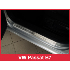 Nerez ochranné lišty prahu dverí 4ks Volkswagen Passat B7 2011-14