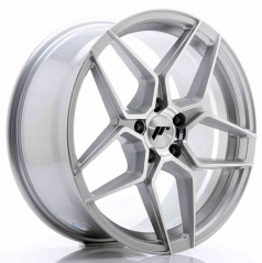 JR Wheels JR34 18x8 ET42 5x112 Strieborná Leštená Čelná Strana