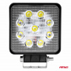 Svetlo pracovné hranaté 9 LED 110x110 m 35W FLAT 9-36V