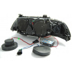 BMW E39 09.1995-06.2003 predné číre svetlá Angel Eyes CCFL black (LPBME8)