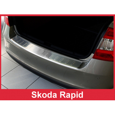 Nerez kryt- ochrana prahu zadného nárazníka Škoda Rapid 2012-16