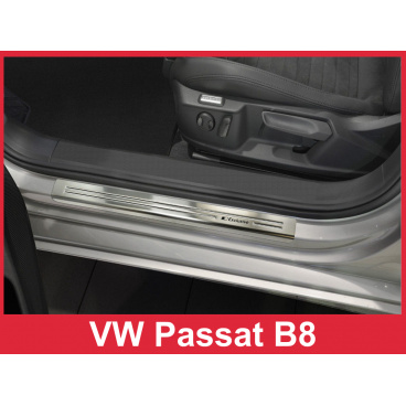 Nerez ochranné lišty prahu dverí 4ks Volkswagen Passat B8 2014-16
