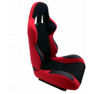 Športová polohovateľná sedačka A1 RACING farba červená / čierna 2 ks