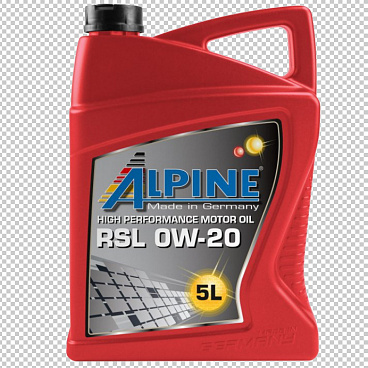 Syntetický motorový olej Alpine 0W-20 RSL 1 alebo 5 L Syntetický motorový olej Alpine 0W-20 RSL 1 alebo 5 L