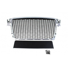 Gril Audi A4 B8 RS-Style Strieborno-Čierny PDC