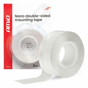 Taśma montażowa nano dwustronna wielokrotnego użytku 30mm x 3m x 1mm AMIO-04848