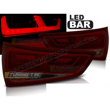 Audi A1 2010- zadné lampy red smoke LED BAR (LDAUC9)