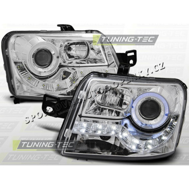 Fiat Panda 03-predné číra svetla Daylight LED chrome (LPFI13) Fiat Panda 03-predné číra svetla Daylight LED chrome (LPFI13)