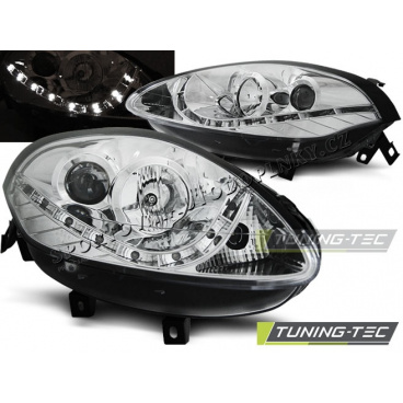 Fiat Bravo II 2007+ Predné číre svetlá daylight LED chrome (LPFI17) Fiat Bravo II 2007+ Predné číre svetlá daylight LED chrome (LPFI17)