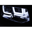 VW T5 2010- predné číre svetlá U-Type chrome (LPVWL1)