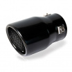 Športová nerezová koncovka výfuku black 76 mm