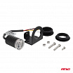 Výstražná lampa okrúhla oranžová LED R65 12V 24V 12W