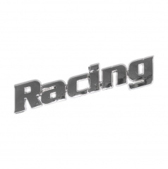 Znak -Racing plastic- samolepiaci