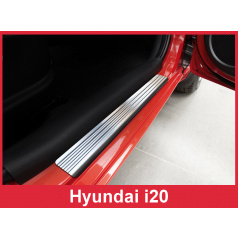 Nerez ochranné lišty prahu dverí 2ks Hyundai i20 2009-16