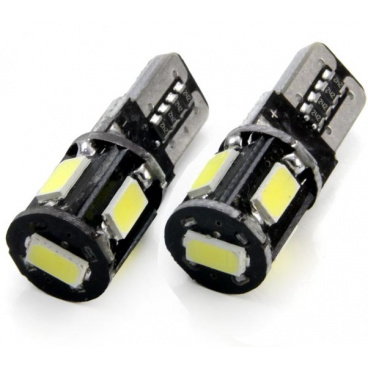 Žiarovky 5SMD 5730 T10 (W5W) 12V biela CAN-BUS Žiarovky 5SMD 5730 T10 (W5W) 12V biela CAN-BUS