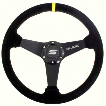 Športový volant WRC Rally II čierny (semiš poťah) 350 mm