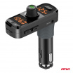 FM vysielač do auta 2×USB-A 1×USB-C microSD 12V 24V AMIO-04653