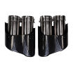 Koncovka tlmiča 190mmx2 vstup 70mm Carbon Gloss Sada
