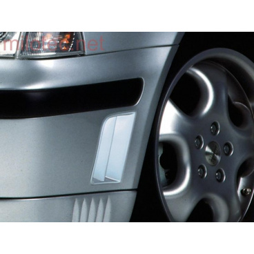 Bočné výduchy predného nárazníka, ABS-čierny, Škoda Octavia