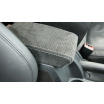 Škoda Octavia II 04-09 - PERFORATED poťah lakťovej opierky Jumbo Boxu z ALACANTARY - BLACK/WHITE