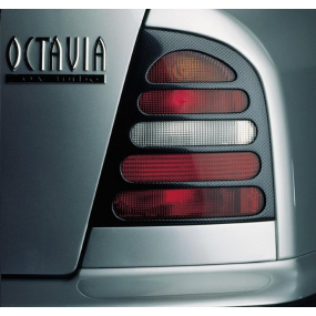 Kryty zadných svetiel Milotec (masky) - ABS karbon, Škoda Octavia Limousine