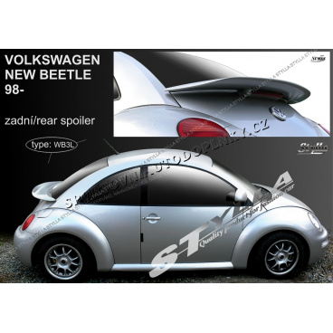 VW New Beetle 1998- zadný spoiler (EÚ homologácia)