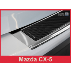 Carbon kryt- ochrana prahu zadného nárazníka Mazda CX-5 2014-17