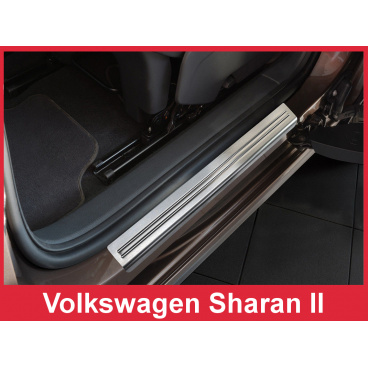 Nerez ochranné lišty prahu dverí 4ks Volkswagen Sharan 2 2010-16