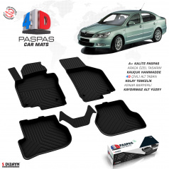 Gumový set 4D presných autokobercov Škoda Octavia II 2004-13